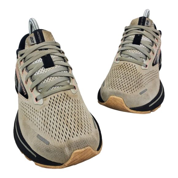 BROOKS Shoes ADRENALINE 22 Womens Size 8.5 Gray Running Sneaker 1203531B035 - Picture 2 of 13